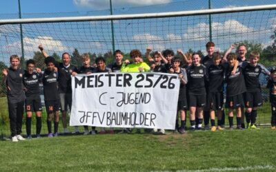 C‑Jugend des JFFV Baumholder‑Westrich feiert vorzeitig die Meisterschaft – 2:0‑Erfolg in Bergen