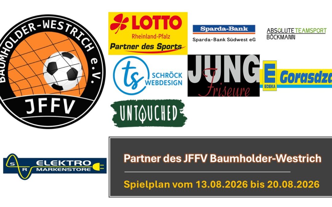 Spielplan vom 13.08.2026 bis 20.08.2026